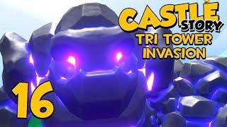 Castle Story Invasion on Tri Tower - Part 16 - FLYING BRICKTRONS