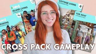 Best Cross Pack Gameplay for The Sims 4 ~ Including For Rent