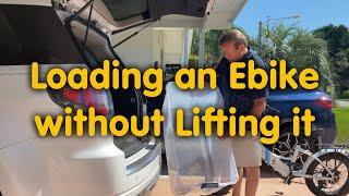 Loading an E-bike by Yourself, without Lifting it!