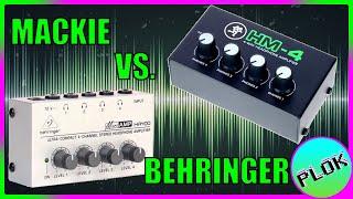 Behringer HA-400 vs. Mackie HM-4 Headphone Amplifier Comparisons + Sound/Noise Tests