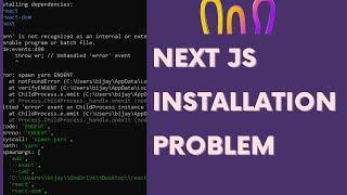 next js installation problem 2022 | npx create-next-app not working | How to install next js