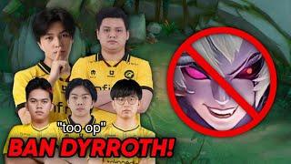 REASON WHY PRO PLAYER’S ALWAYS BANNED DYRROTH  !! - MLBB