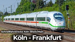 HighSpeed Führerstandsmitfahrt im ICE 3 neo | Köln - Frankfurt | Schnellfahrstrecke: Köln Rhein-Main