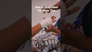 How to wrap hand for Muay Thai 