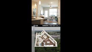 The Horizon Floor Plan: Stylish 1 Bed, 1 Bath at Ravelle at Ridgeview