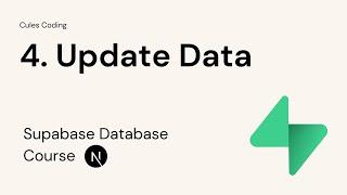 4. Update Data in Supabase using Nextjs 15 Server Component & Server Action | React