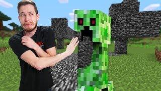 Minecraft Except Everything you Touch Turns Into Bedrock!