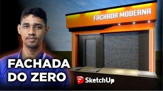 FACHADA NO SKETCHUP | RENDERIZAÇÃO NO LUMIONS | COMO RENDERIZAR NO LUMIONS | COMO USAR O SKETCHUP