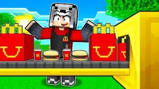 SINIRSIZ HAMBURGER FABRİKASI YAPTIM  - Minecraft