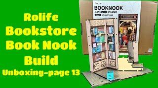 Rolife Bookstore Book Nook Build: Unboxing-Page 13