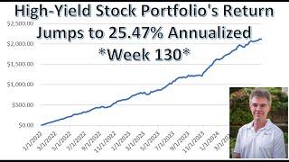 +25.47% Annualized Return for High-Yield Stock Portfolio - Week 130 Update