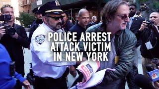 NYC Police Arrest Victim Who Was Attacked by Pro-Palestinian Protestors | TRIBECAST @TRIBEJournal