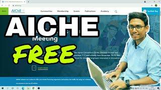 I got FREE membership of AIChE ! chemical engineering