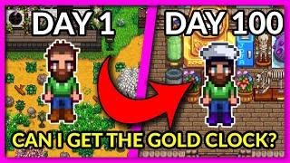 I Played 100 Days of Stardew Valley To Acquire the Gold Clock!