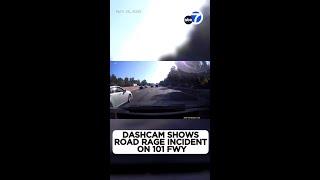 Frightening road rage incident caught on video on 101 Freeway