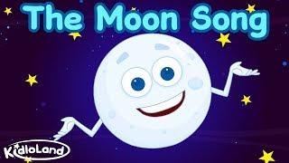 THE MOON SONG | Bedtime Songs | KidloLand Nursery Rhymes For Kids | Moon & Satellite Shape songs