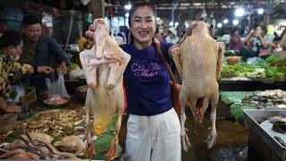 Market show and cooking: Yummy duck cooking - Sweet and sour duck soup cooking