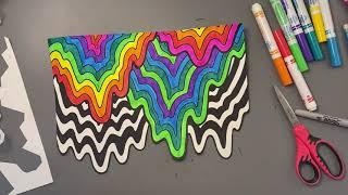 Jen Stark Drip Drawing