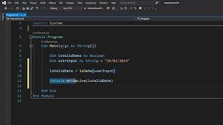 How to Validate a Date Using Visual Basic (Simple)
