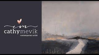 Art journal tutorial - Abstract landscape painting (Easy to follow)