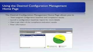 Microsoft SCCM 2007 Using the Desired Configuration Management Home Page Training Video