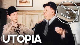 Utopia | COLORIZED | Stan Laurel & Oliver Hardy | Classic Comedy Film