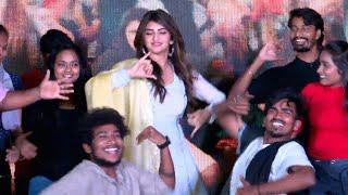 Sreeleela Dance With Her Fans @ Dhamaka Team Meet & Cute | Ravi Teja | Manastars