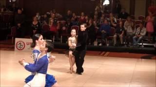 Julia Kravchenko and Donovan Kirrane. USA Dance Nationals 2014 - Novice J2 Final