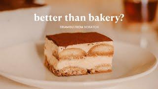 Better Than Bakery? Homemade Tiramisu From Scratch ️