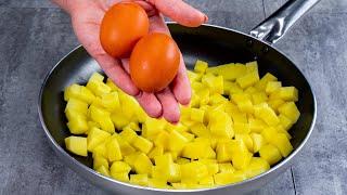 3 potatoes and 2 eggs - a dinner ready in 10 min!