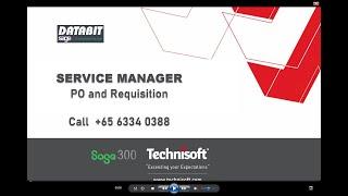 Technisoft PO Requisition integration in Service Manager