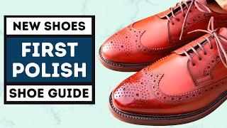 FIRST POLISH ON BRAND NEW LEATHER BROGUES