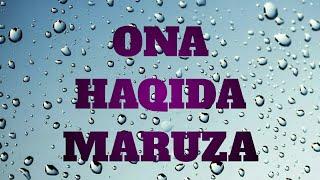 Ona Haqida Maruza