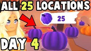 ALL 25 Purple Pumpkin Locations in Adopt Me (DAY 4)