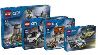 All LEGO City Police sets January 2024 Compilation/Collection Speed Build