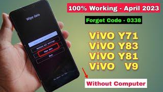 Vivo Y71 Pattern Unlock | Vivo Y83, Y71, Y81, V9 All Type Password, Pattern Lock Remove - Hard Reset