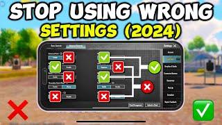 PUBG MOBILE BEST SETTINGS 2024  NEW SETTINGS + SENSITIVITY 