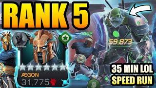 6 Star Rank 5 Aegon 35 Minute Labyrinth Speed Run - Beyond God Tier - Marvel Contest of Champions