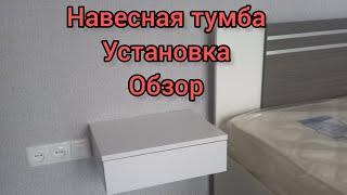 навесные тумбы. Обзор и установка