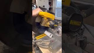 DeWalt Chop Saw cutting plastic pipe #short #tools #dewalt