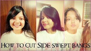 How to Easily Cut Your Own Side Swept Bangs | Pals Hair Vlog
