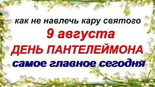 9 августа.ДЕНЬ ПАНТЕЛЕЙМОНА.Что можно и категорически нельзя делать.  НАРОДНЫЕ ПРИМЕТЫ