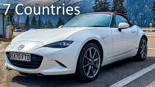 Mazda MX5 Long Road Trip Review - 7 Countries - 2600 Miles - 12 Days