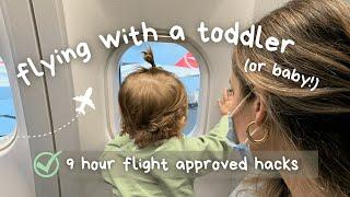 17 hacks for travelling on a plane with a toddler or baby! | long flight approved