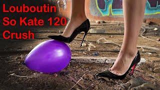 Authentic Louboutin So Kate 120 Balloons Crush, High Heels Crush, Walking in Louboutin (# 1304)