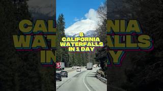 8 California waterfalls in 1 day  #reddingca #reddingcalifornia #californiatrip #visitcalifornia