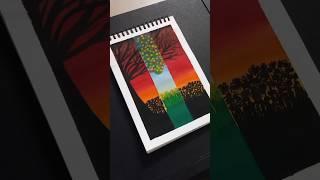 Bright Side within Dark Side Painting | #shorts #youtubeshorts #viral #art #painting
