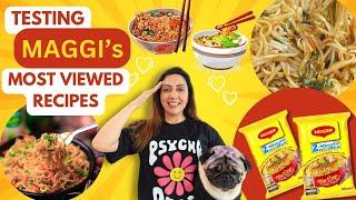 Trying And Rating Most Viral MAGGI Recipes | Weird Experience | Garima's Good Life