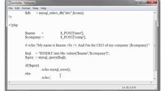 Insert And Extract/Fetch Data From Database using PHP Script