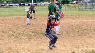 It's Going To Be a Long Season....(Clark's First Tee Ball Game of 2020)